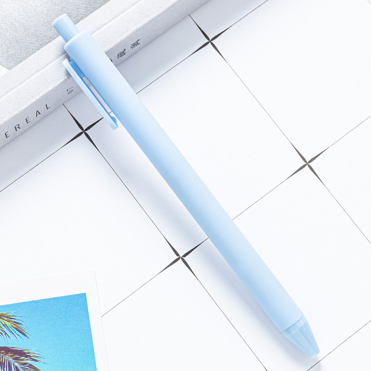 Whoelsale Candy Color Press Plastic Pen Gift Office Tools Teacher Gift
